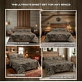 thumbnail image 4 of VISI-ONE Realtree Max-5 Full Camo 4 Piece Sheet Set – Lightweight, Cooling, Wrinkle-Free Microfiber 15" Deep Pockets Sheets, Unisex Rustic Western Farmhouse Style for Home, RVs, & Camping, 4 of 7