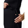 thumbnail image 3 of Ingrid & Isabel For Every Belly Women's Maternity Short Sleeve Knit Wrap Jumpsuit, Sizes S-XXL, 3 of 9