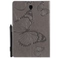 thumbnail image 3 of Galaxy Tab S4 10.5-inch 2018 SM-T830/T835 Case,Allytech Embossed with Butterfly Series Folio Stand Wallet Case with Cards/Cash Holder for Samsung Galaxy Tab S4 10.5-inch 2018 Release Tablet, Gray, 3 of 7