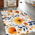 thumbnail image 4 of Area Rug 48×72in, Spring Flowers Watercolor Orange Gradient Floor Carpet Living Room Rug, Country Floral Seamless Non-Slip Welcome Mat Indoor Rugs for Bedroom Dining Room, 4 of 9