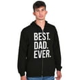 thumbnail image 5 of Best Dad Ever Fathers Day Gift Zip Hoodie Sweatshirt Men Brisco Brands X, 5 of 6