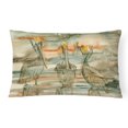 thumbnail image 1 of Carolines Treasures 8980PW1216 Pelicans on their Perch Abstract Fabric Decorative Pillow, 1 of 3