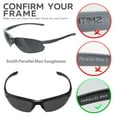 thumbnail image 3 of Walleva Black Mr. Shield Polarized Replacement Lenses for Smith Parallel Max Sunglasses, 3 of 9