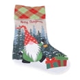 thumbnail image 2 of Calcetín decorativo navideño Patrón de muñeca sin rostro Bolsa de regalo para niños para fiesta de disfraces de festival Sombrero rojo, 2 of 10