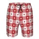 thumbnail image 3 of Fotbe Red Plaid Daisy Trajes de Baño Estampados para Hombre, Shorts de Verano de Secado Rápido, Ropa de Playa, Bañadores-Small, 3 of 6