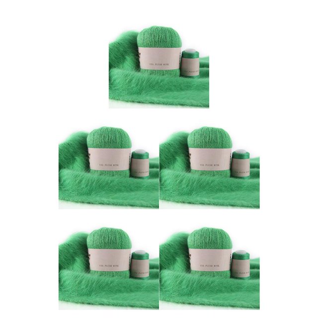 Kit de hilo de ganchillo Toystoory 50g 20g 2 hebras accesorio de costura fruta verde