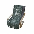 thumbnail image 4 of School Soft Flannel Fleece Blanket, Physics Science Education Theme Mathematical Formula Equation on School Board, Cozy Plush for Indoor and Outdoor Use, 50" x 60", Army Green White, by Ambesonne, 4 of 6