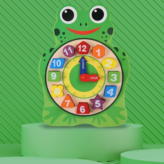 New Release, Wooden Digital Clock, Interactive Time Teaching Tool, Hour Minute Hands, Colorful Design, for Youth Learning, Clock Activity Toy, Early Education Game Akmoler Liquidation & Promo