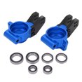 thumbnail image 1 of Copa de dirección trasera RC Aleación de aluminio con rodamientos agrandados para vehículos de control remoto ARRMA Azul, 1 of 8
