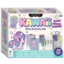 Hinkler Kaleidoscope Kawaii Mini Activity Kit for Ages 6 and up, 24 Pages