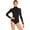 Black, variant on Capezio Turtleneck Long Sleeve Leotard
