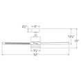 thumbnail image 5 of Axis Indoor and Outdoor 3-Blade Smart Ceiling Fan 52in Bronze with 3000K LED Light Kit and Remote Control, 5 of 7