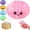 Pink, variant on Sugar Glitter Dumpling Squishy,Viral Bao Bun Squishy Dumling Mystery Box,Stress Relief Fidget Squeeze Toys for Holiday & Birthday Gifts (Pink)