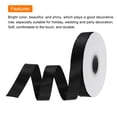thumbnail image 3 of Uxcell 5/8" 50 Yard Satin Ribbon Grosgrain Thin Solid Silk Wedding Bouquet Ribbon for Valentine's Day Gift Wrapping Black, 3 of 7