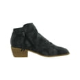 thumbnail image 2 of Boutique by Corkys Womens Butternut Faux Leather Block Heel Ankle Boots, 2 of 3
