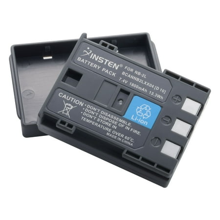 - Insten NB-2LH Li-Ion Replacement Battery For Canon DVD Camcorders DC310 DC320 DC330 DC410 DC420 Elura 40 MC 45 50 60 65 70 80 85 90 EOS 350D 400D Digital Rebel XT Digital Rebel XTi Kiss Digital N