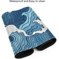 thumbnail image 3 of Japanese Blue and White Wave Gaming Mouse Pad XL, Non Slip Rubber Base Mousepad, Stitched Edges Desk Pad, Extended Large Mice Pad,31.5 X 11.8 Inch, 3 of 6