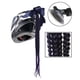 thumbnail image 2 of Cola de caballo/coletas para casco Trenza para motocicleta Cabello para casco con Gris a negro, 2 of 7