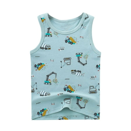 

Children s Summer Boys Sleeveless Outdoor Wear Shirt Vest Baby Print Spring and Autumn Basic Wear Basketball Clothe Boy Top Tee Shirt Top for Kids Boys Boy 6 Boys Olive Thermal Shirt Toddler Tops