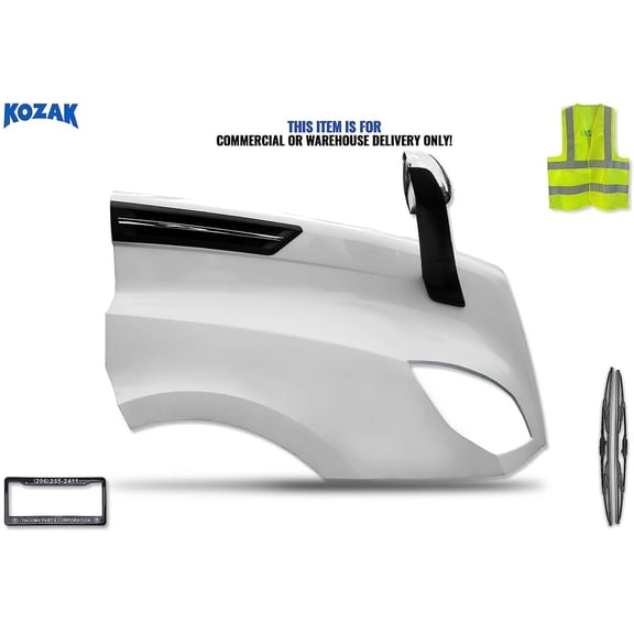 Hood Fender Fiberglass with Set accessories Passenger 2018 Freightliner Cascadia 116 126