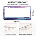 thumbnail image 7 of Aluminum License Plate Frame 2 Pack Car Exterior Accessory Car Tag Holder for Front Rear Plates Cars Decor Whimsical Candyland Scene, 7 of 7