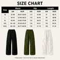 thumbnail image 7 of HappyYEE Cargo Pants for Women Oversized Wide Leg Dance Bottoms Loose Fits Lightweight Fashion Sports Trousers Streetwear XL, 7 of 7