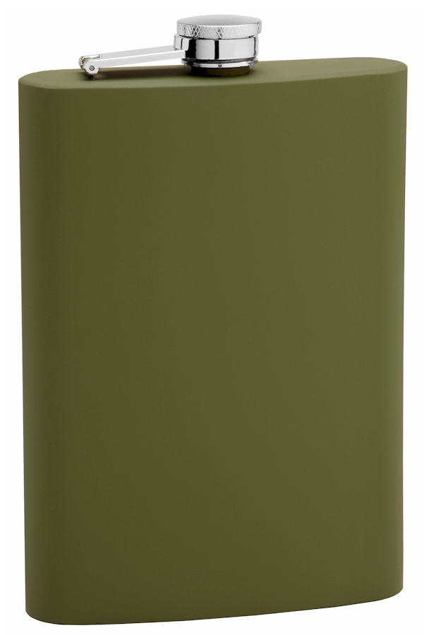 US Military Olive Drab 1-Pint Pilot Flask - USGI Pocket Canteen For Camping & Outdoor 4 thumbnail image