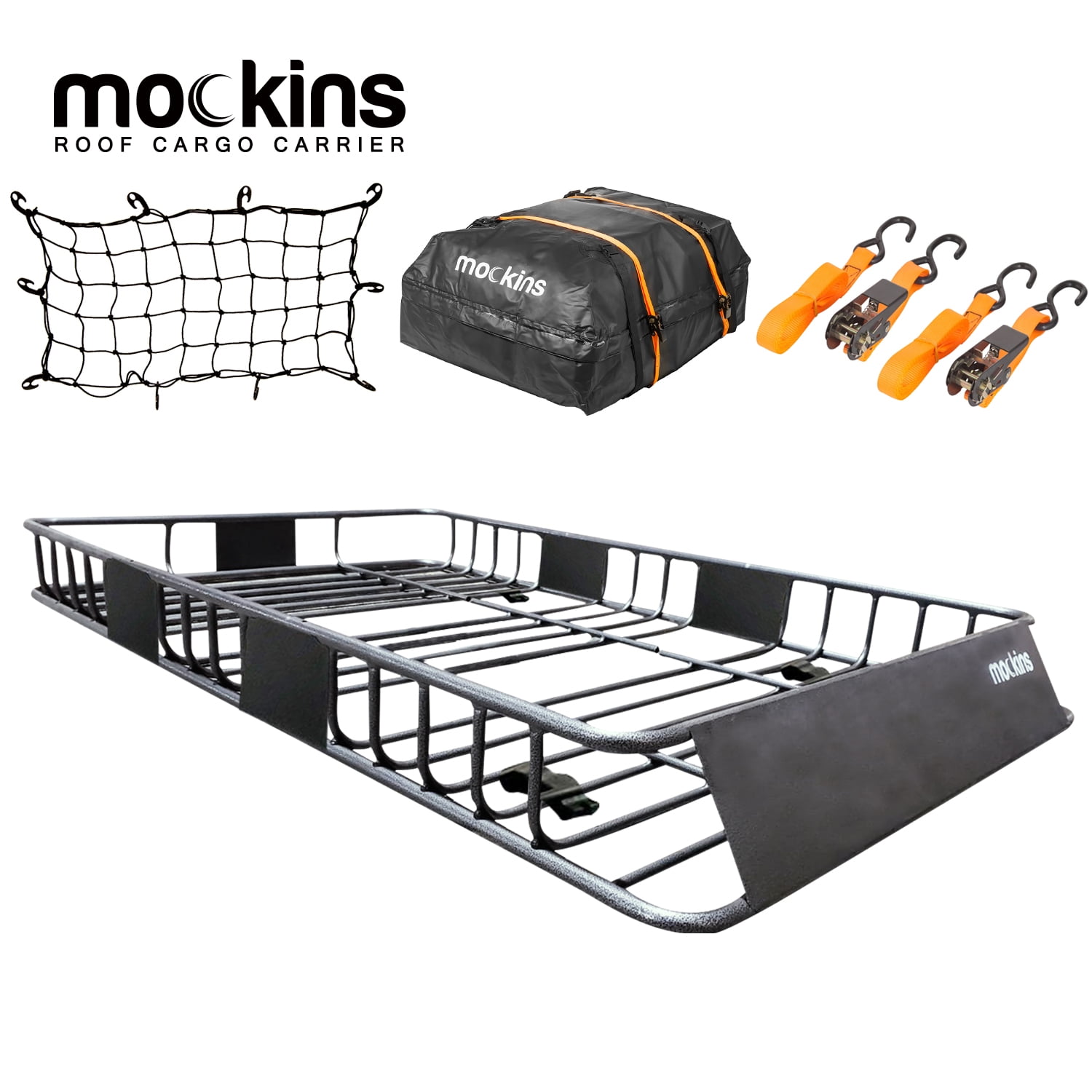 Mockins Adjustable Roof Rack Cargo Carrier Set 250 lbs. Capacity 43