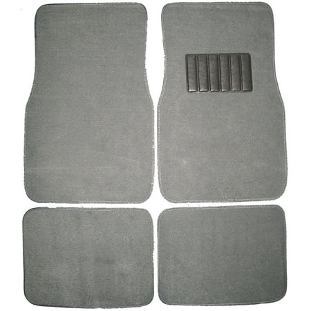 Front & Rear Carpet Car Truck SUV Floor Mats - Grey