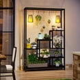thumbnail image 6 of Tribesigns 5-Tier Tall Indoor Plant Stand, 70.9 inches Plant Shelf with 10PC Hanging Hooks, Black, 6 of 7