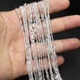 thumbnail image 2 of GKNET Wholesale 10pcs Women 925 Sterling Silver filled Water wave Chain Necklace, 2 of 3