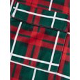 thumbnail image 5 of Christmas Family Matching Pajamas Set Plaid Long Sleeve Tops and Pants 2PCS Sleepwear Set, 5 of 10