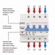 thumbnail image 3 of Smart WiFi Circuit Breaker, 3P 380V 63A, Remote Control & Timing Function, Industrial Grade MCB with Tuya Technology, 3 of 5