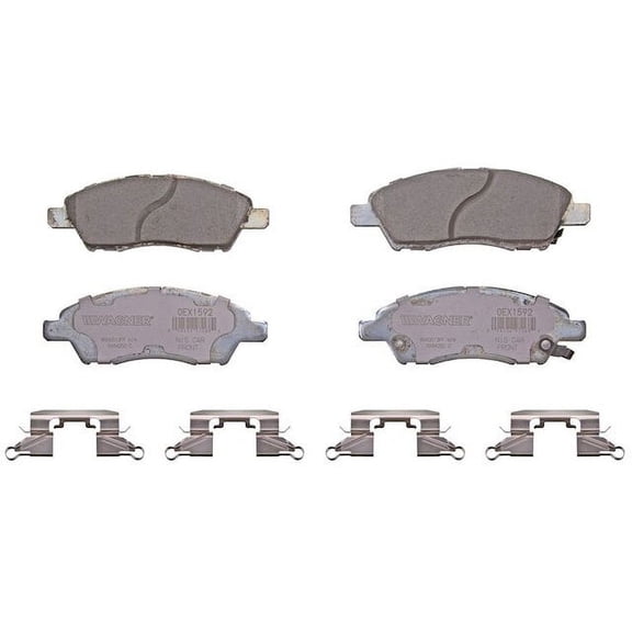 Front Brake Pad Set - Compatible with 2012 - 2019 Nissan Versa 1.6L 4-Cylinder 2013 2014 2015 2016 2017 2018
