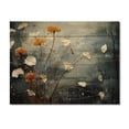 thumbnail image 3 of Designart "Coral Dandelion Floral Euphony III" Floral Print on Natural Pine Wood, 3 of 5