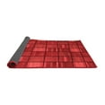 thumbnail image 2 of Ahgly Company Indoor Square Checkered Red Modern Area Rugs, 4' Square, 2 of 4