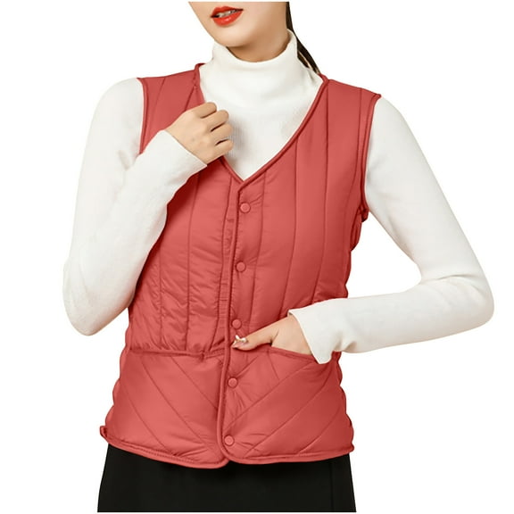 Lindreshi Womens Shackets Coat in Clothing Fashion Womens Waistcoat Gilet Jacket Coat Outwear Solid Keep Warm Tops