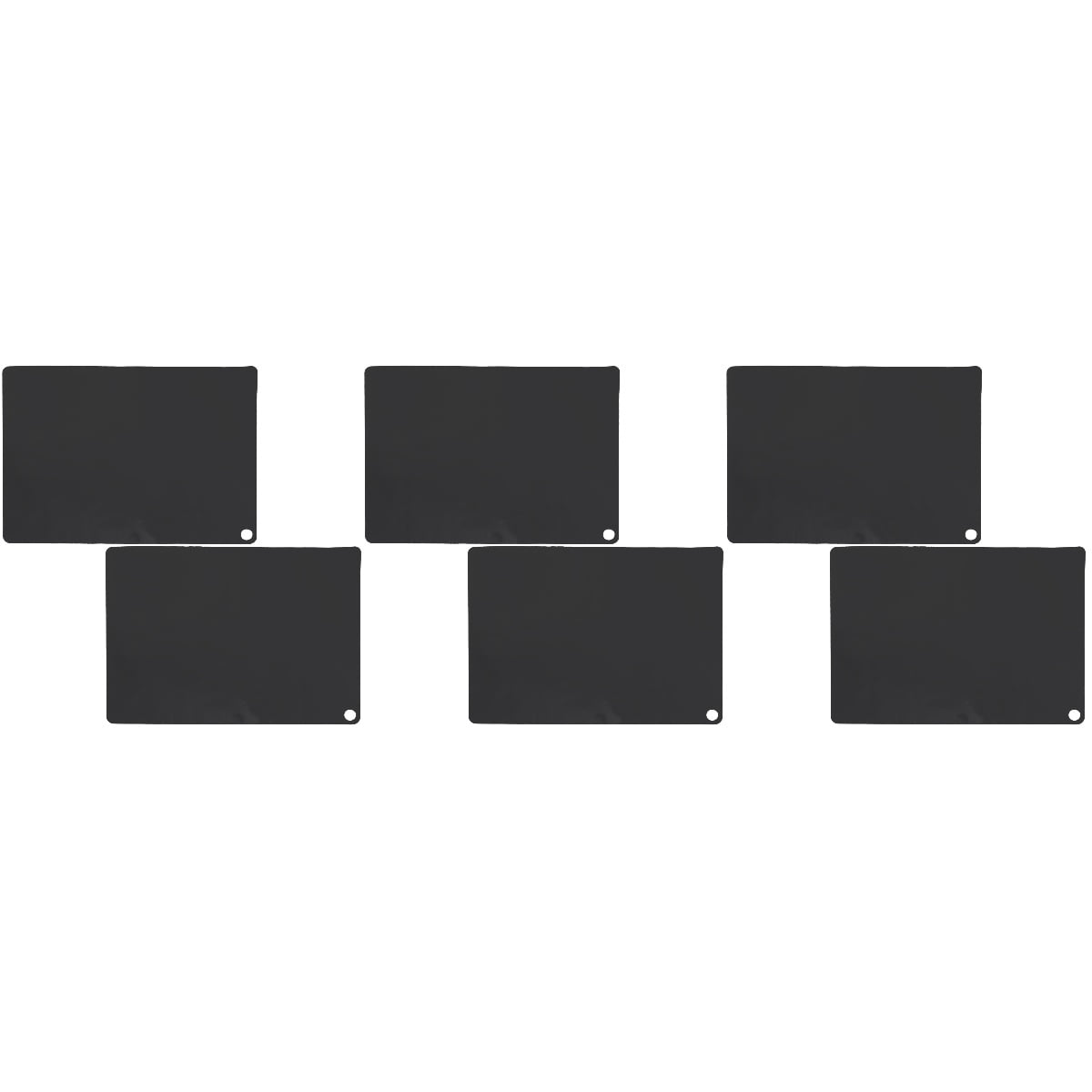 RENACLIPY Black Silicone Induction Mat Nonstick Heat-Resistant for Home 6Pcs