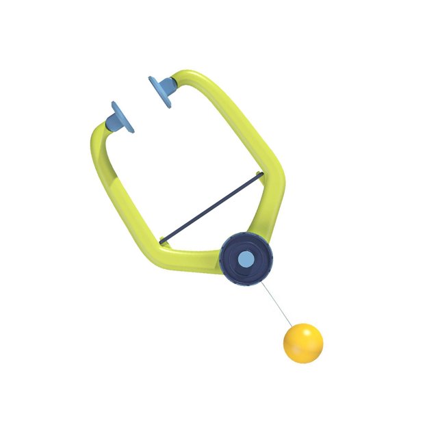 Juego de autoentrenamiento de tenis Vogacara Entrenador colgante 2 Raquetas 6 Pelotas