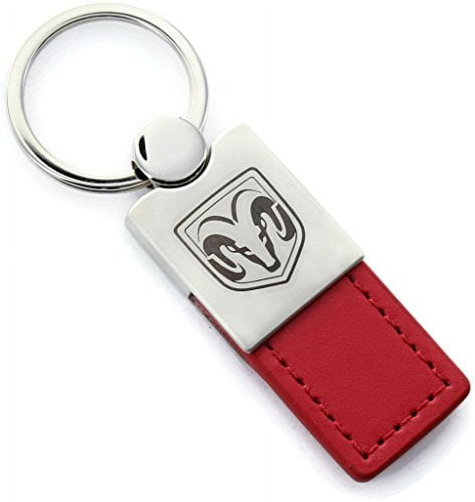 Dodge Nitro Keychain & Keyring - Duo Premium Red Leather - Walmart.com
