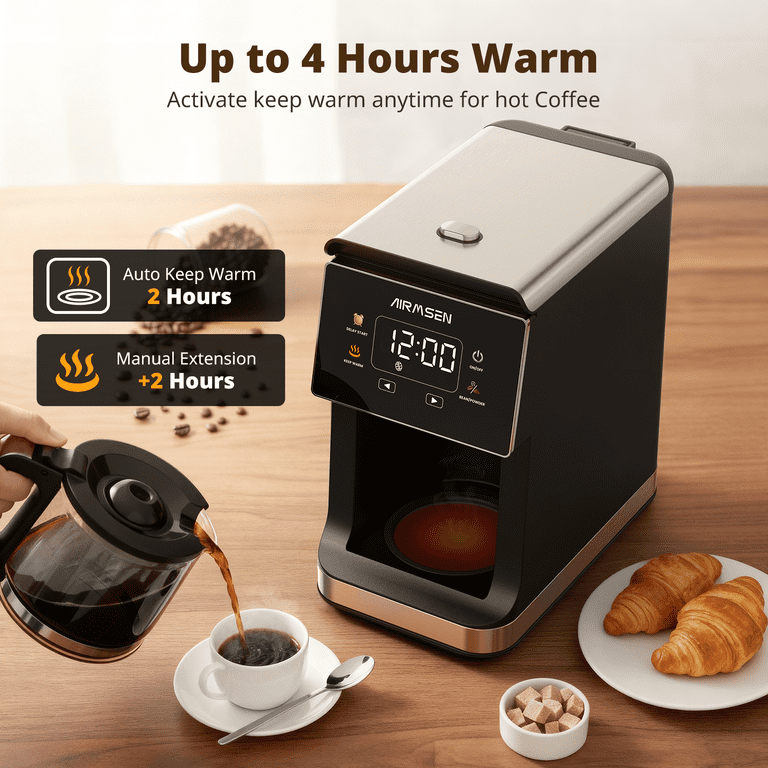 5-Cup Grind and Brew Coffee Maker with Programmable Timer photo 6