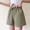 thumbnail image 5 of TRUBKH shorts for women athletic shorts for women cotton shorts for woman womens shorts casual bermuda shorts for women Army Green L, 5 of 7