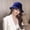 Royal Blue, variant on Women's Vintage Felt Bucket Hat Adjustable Bowler Suede Wool Hat with Bowknot Autumn Winter Dome Fedoras Cap Casual Basin Hat Ladies Round Hat
