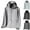 Gray, variant on Zylanna Men's Athletic Jacket, Long Sleeve Full Zip Workout Running Quick Dry Active Shirts with Pockets Gray Size 2XL