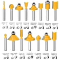 thumbnail image 2 of Flytuo 15 Pieces Router Bits Set 1/4 Inch Shank, Tungsten Carbide Router Bits, Woodworking Milling Cutter Tool Kit for Home Improvement and, 2 of 6