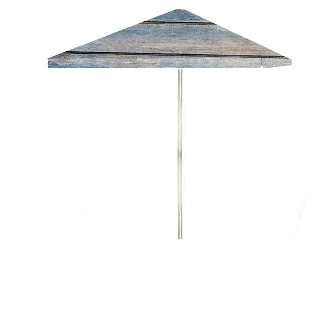 Best Of Times 1020w2400 6 Ft Square Blue Wood Horizontal Market Umbrella Walmart Canada