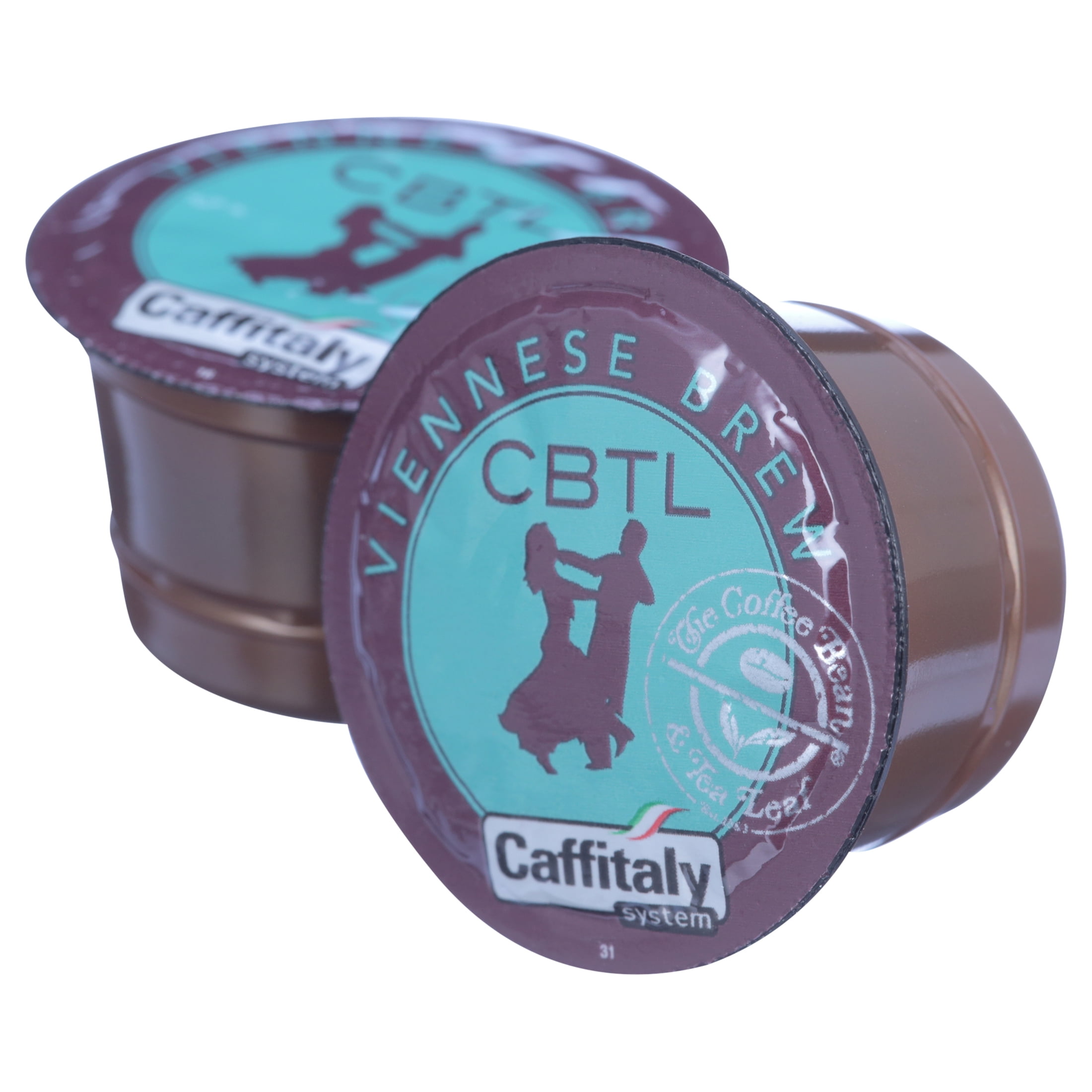 The Coffee Bean & Tea Leaf Viennese Brew Dark Roast Single Serve Coffee for CBTL Single Serve Systems, 1 Box of 10 Capsules
