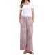 thumbnail image 2 of Pantalones de rayas de tiro alto y pierna ancha de algodón sueltos para mujer INSPIRE CHIC M Rosa, 2 of 6
