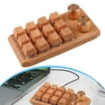 thumbnail image 3 of Clavier Mécanique Macro grain de Bois : 12 Touches Programmables & Bouton Réglable!, 3 of 10