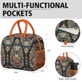 thumbnail image 5 of Exotic Paisley Insulated Lunch Tote – Vintage Artistic Pattern, Large Capacity Cooler Bag, 5 of 6